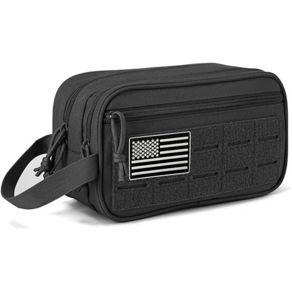 QTQY Tactical Toiletry Bag Mens Travel Shaving Kit Military Dopp Organizer - Picture 7 of 7